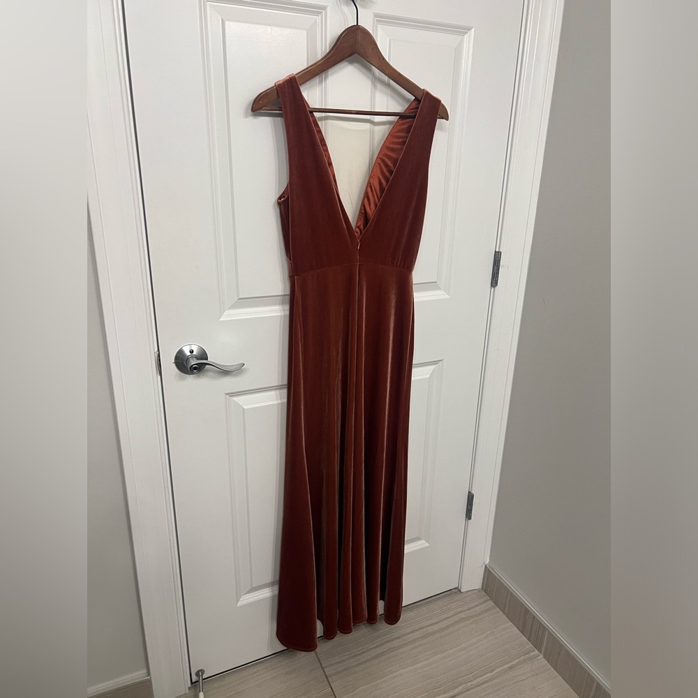 Jenny Yoo Logan Velvet Dress - Picture 8 of 9